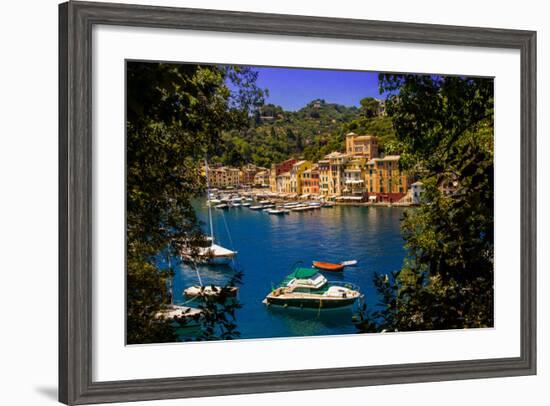 The Italian Fishing Village of Portofino, Liguria, Italy, Europe-Laura Grier-Framed Photographic Print