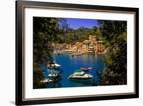 The Italian Fishing Village of Portofino, Liguria, Italy, Europe-Laura Grier-Framed Photographic Print