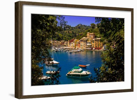 The Italian Fishing Village of Portofino, Liguria, Italy, Europe-Laura Grier-Framed Photographic Print