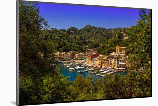 The Italian Fishing Village of Portofino, Liguria, Italy, Europe-Laura Grier-Mounted Photographic Print
