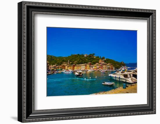 The Italian Fishing Village of Portofino, Liguria, Italy, Europe-Laura Grier-Framed Photographic Print