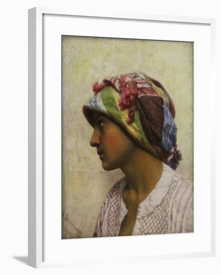 The Italian Girl, 1880-Feodor Andreyevich Bronnikov-Framed Giclee Print