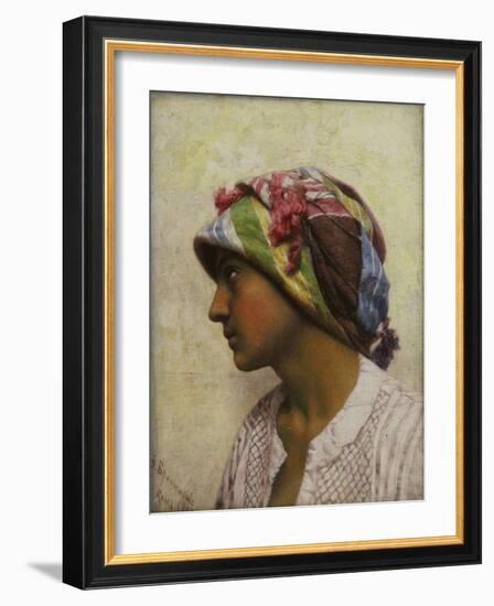 The Italian Girl, 1880-Feodor Andreyevich Bronnikov-Framed Giclee Print