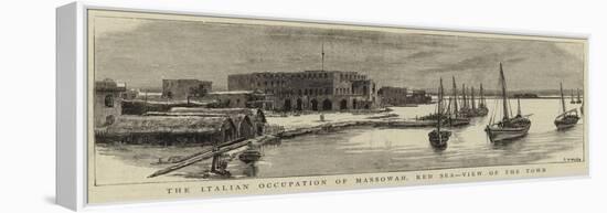 The Italian Occupation of Massowah, Red Sea, View of the Town-null-Framed Premier Image Canvas