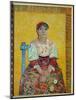 The Italian or Portrait of Agostina Segatori, Patron of a Parisian Cabaret Painting by Vincent Van-Vincent van Gogh-Mounted Giclee Print