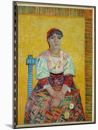 The Italian or Portrait of Agostina Segatori, Patron of a Parisian Cabaret Painting by Vincent Van-Vincent van Gogh-Mounted Giclee Print