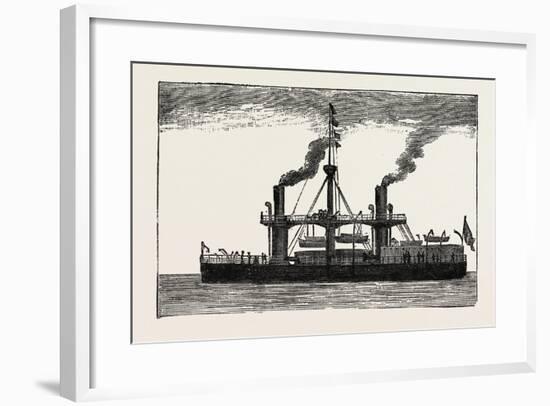 The Italian Ship Duilio, 1882-null-Framed Giclee Print