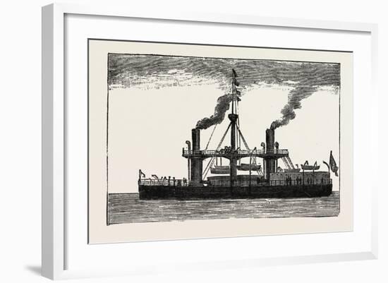 The Italian Ship Duilio, 1882-null-Framed Giclee Print