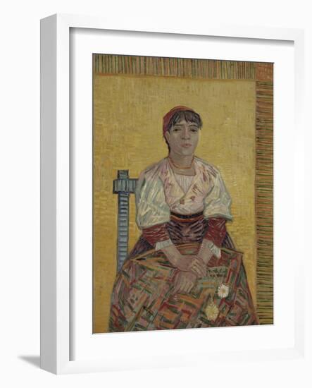 The Italian Woman, 1887-Vincent van Gogh-Framed Giclee Print