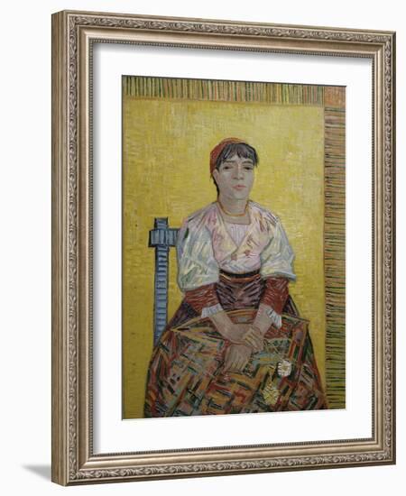 The Italian Woman (Agostina Segatori, Patron of the Cabaret, Le Tambourin), c.1887-Vincent van Gogh-Framed Giclee Print