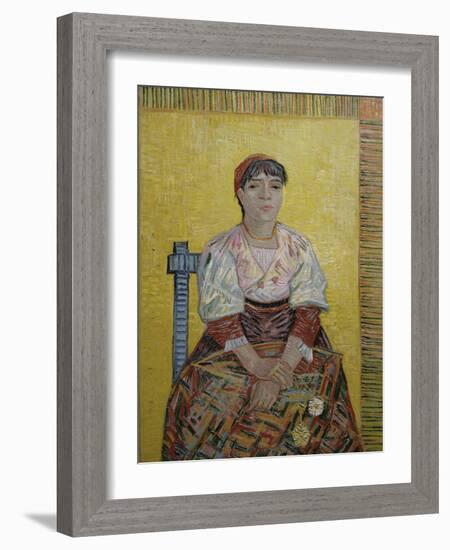 The Italian Woman (Agostina Segatori, Patron of the Cabaret, Le Tambourin), c.1887-Vincent van Gogh-Framed Giclee Print