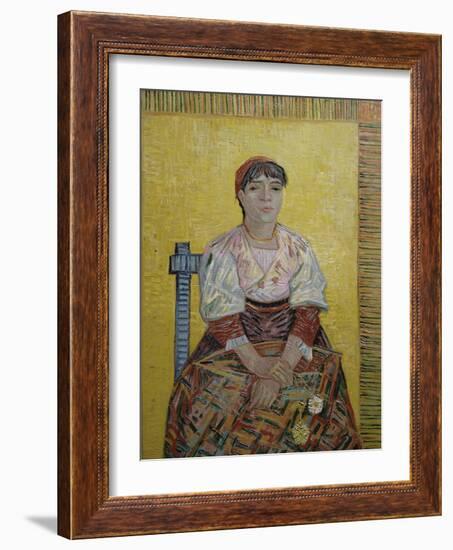 The Italian Woman (Agostina Segatori, Patron of the Cabaret, Le Tambourin), c.1887-Vincent van Gogh-Framed Giclee Print