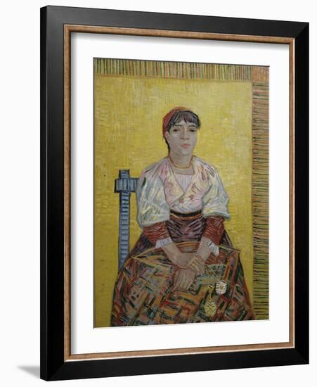 The Italian Woman (Agostina Segatori, Patron of the Cabaret, Le Tambourin), c.1887-Vincent van Gogh-Framed Giclee Print