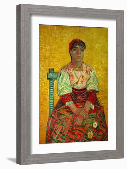 The Italian Woman (Agostina Segatori, Patron of the Cabaret, Le Tambourin), c.1887-Vincent van Gogh-Framed Giclee Print