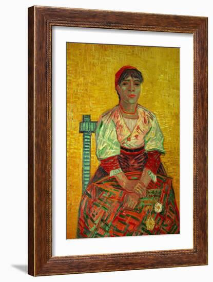 The Italian Woman (Agostina Segatori, Patron of the Cabaret, Le Tambourin), c.1887-Vincent van Gogh-Framed Giclee Print