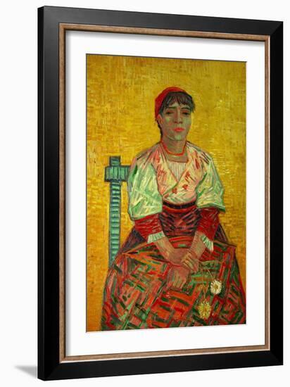 The Italian Woman (Agostina Segatori, Patron of the Cabaret, Le Tambourin), c.1887-Vincent van Gogh-Framed Giclee Print