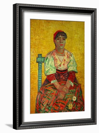 The Italian Woman (Agostina Segatori, Patron of the Cabaret, Le Tambourin), c.1887-Vincent van Gogh-Framed Giclee Print