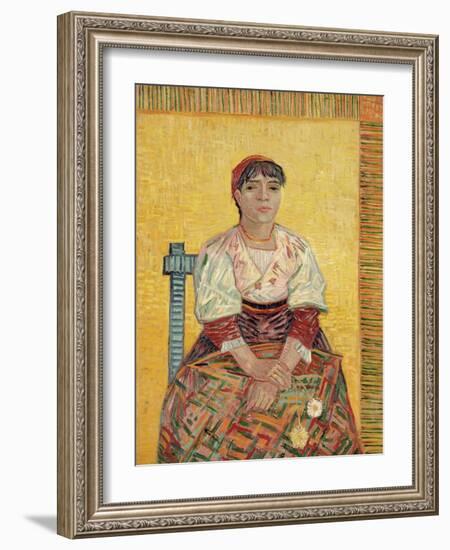 The Italian Woman by Vincent Van Gogh-Fine Art-Framed Photographic Print