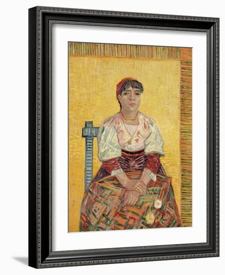 The Italian Woman by Vincent Van Gogh-Fine Art-Framed Photographic Print