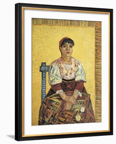 The Italian Woman-Vincent van Gogh-Framed Art Print