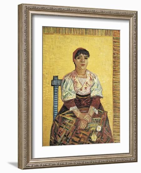 The Italian Woman-Vincent van Gogh-Framed Art Print