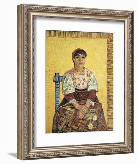 The Italian Woman-Vincent van Gogh-Framed Art Print