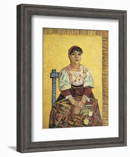 The Italian Woman-Vincent van Gogh-Framed Art Print