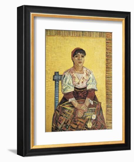The Italian Woman-Vincent van Gogh-Framed Art Print