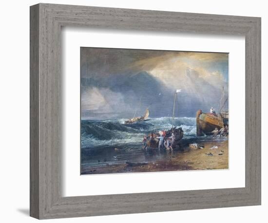 The Iveagh seapiece, 19th century-Joseph Mallord William Turner-Framed Giclee Print