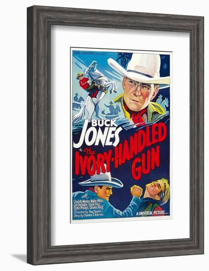 The Ivory-Handled Gun, Top and Bottom Left: Buck Jones, 1935-null-Framed Photo