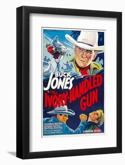 The Ivory-Handled Gun, Top and Bottom Left: Buck Jones, 1935-null-Framed Photo