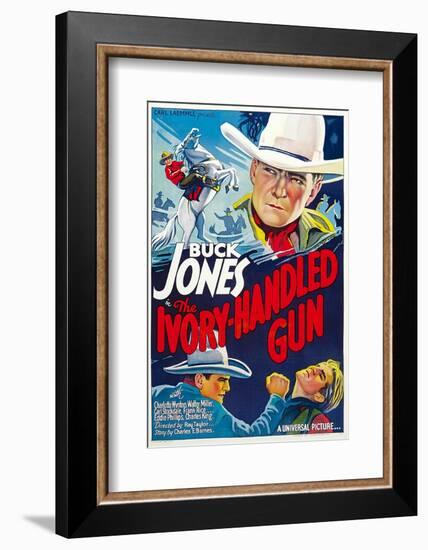 The Ivory-Handled Gun, Top and Bottom Left: Buck Jones, 1935-null-Framed Photo