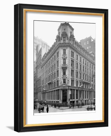 The J.P Morgan Building, New York City-null-Framed Art Print