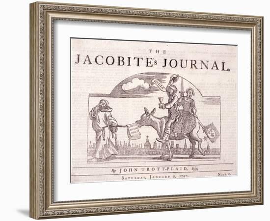 The Jacobite's Journal, 1774-William Hogarth-Framed Giclee Print