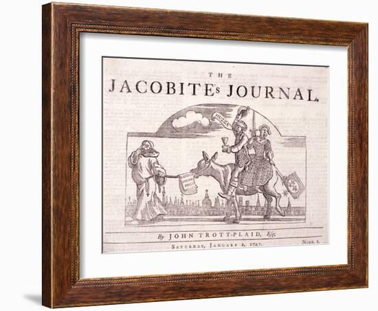 The Jacobite's Journal, 1774-William Hogarth-Framed Giclee Print