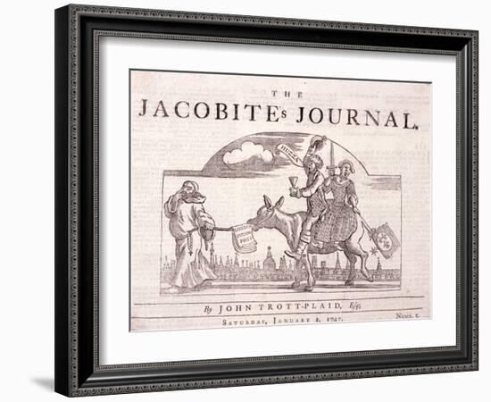 The Jacobite's Journal, 1774-William Hogarth-Framed Giclee Print