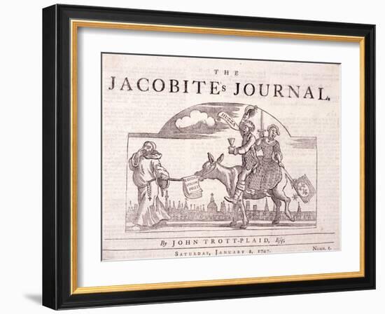 The Jacobite's Journal, 1774-William Hogarth-Framed Giclee Print