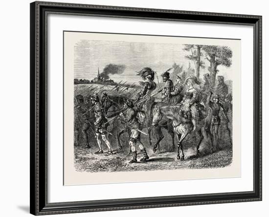 The Jacquerie: Company of Insurgent Peasants-null-Framed Giclee Print