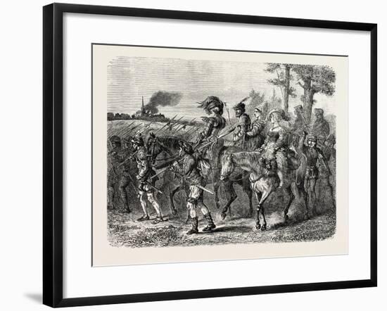 The Jacquerie: Company of Insurgent Peasants-null-Framed Giclee Print