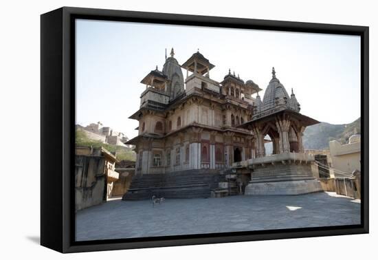 The Jagat Shiromani Hindu Temple, Dedicated to Shiva, Krishna and Meera Bhai-Annie Owen-Framed Premier Image Canvas