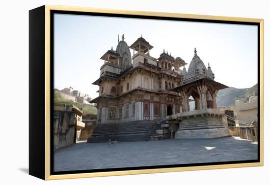 The Jagat Shiromani Hindu Temple, Dedicated to Shiva, Krishna and Meera Bhai-Annie Owen-Framed Premier Image Canvas