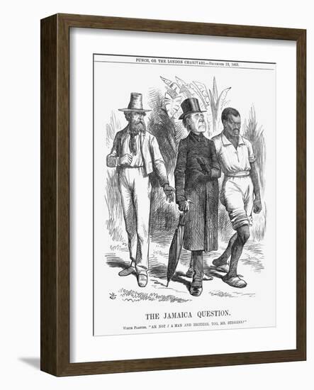 The Jamaica Question, 1865-John Tenniel-Framed Giclee Print