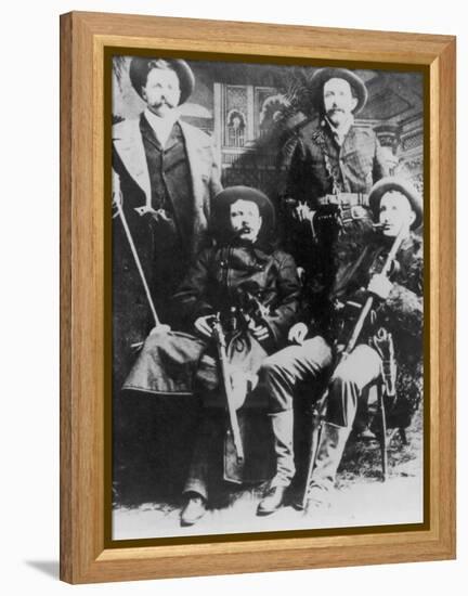 The James-Younger Gang (L-R): Cole Younger Jesse James Bob Younger Frank James-null-Framed Premier Image Canvas