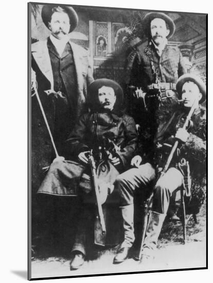 The James-Younger Gang (L-R): Cole Younger Jesse James Bob Younger Frank James-null-Mounted Photographic Print