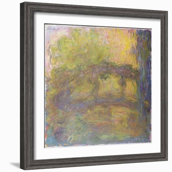 The Japanese Bridge, 1918-24-Claude Monet-Framed Giclee Print