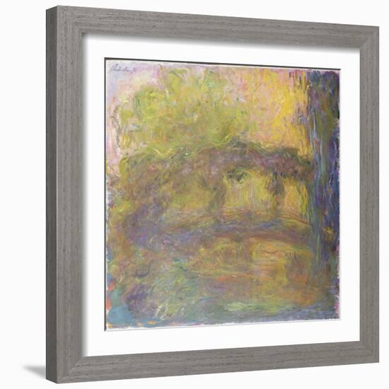 The Japanese Bridge, 1918-24-Claude Monet-Framed Giclee Print