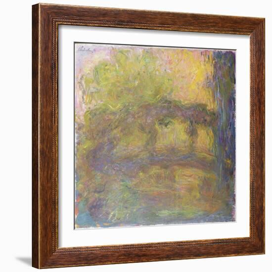 The Japanese Bridge, 1918-24-Claude Monet-Framed Giclee Print
