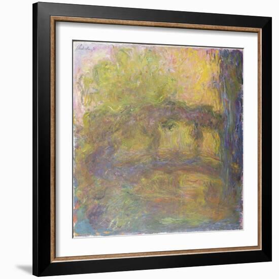 The Japanese Bridge, 1918-24-Claude Monet-Framed Giclee Print