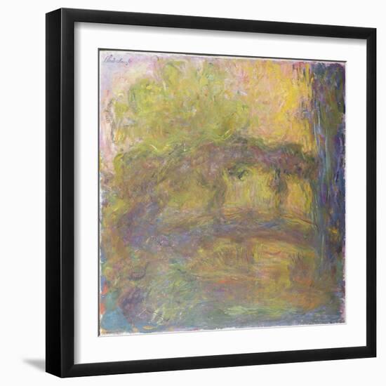 The Japanese Bridge, 1918-24-Claude Monet-Framed Giclee Print