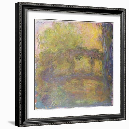 The Japanese Bridge, 1918-24-Claude Monet-Framed Giclee Print